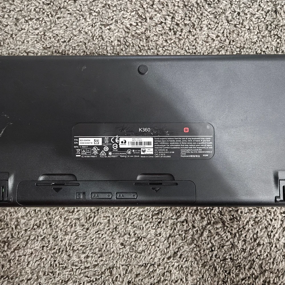 Logitech Black Wireless Keyboard